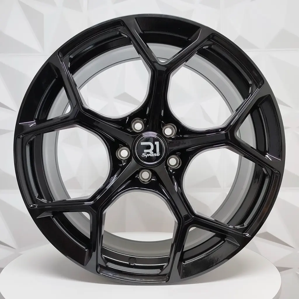 RIN 18X8 5-112 R1 SPORT AH2030 GLOSS BLACK ET40 CB66.5