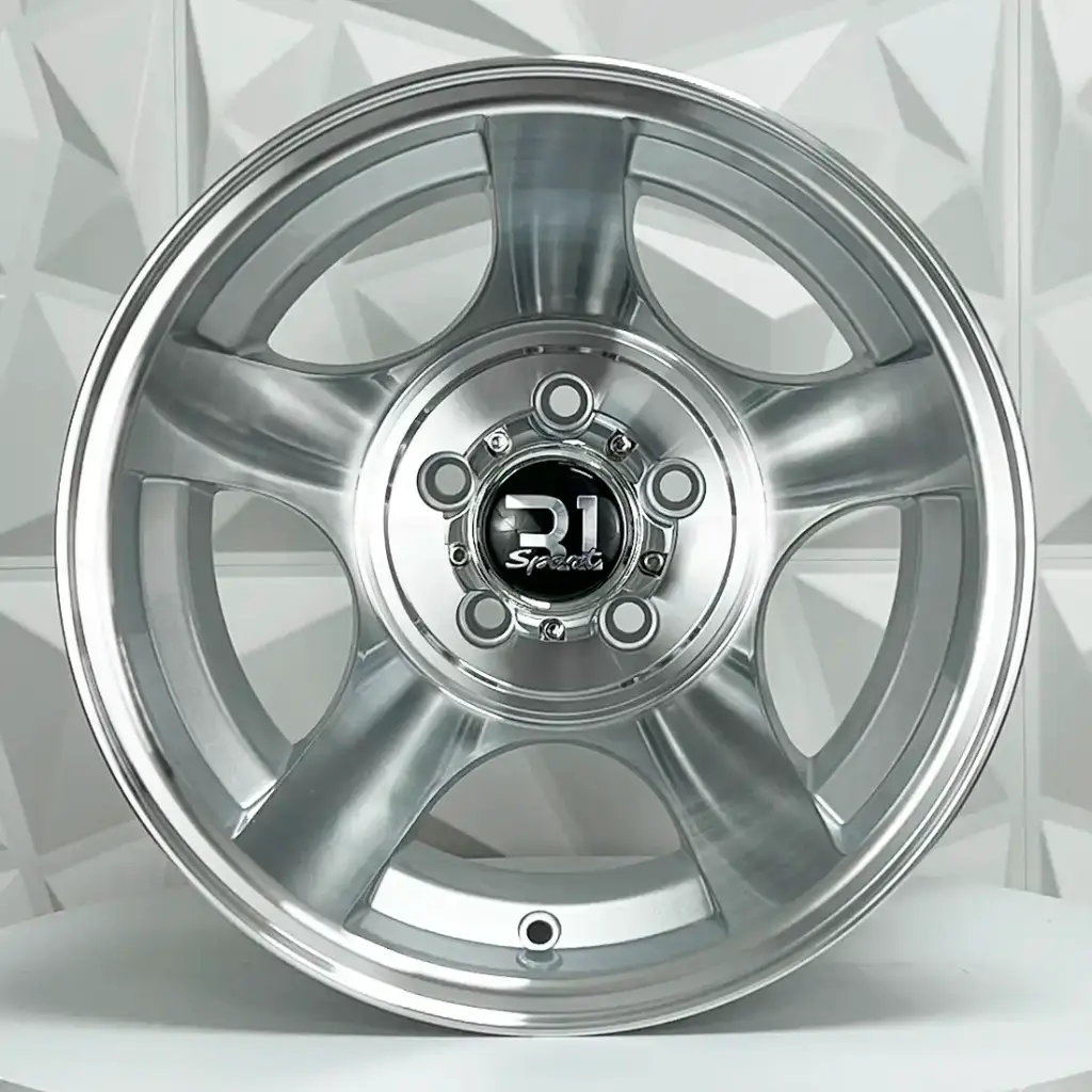 RIN 15X12 5-114.3 R1 SPORT 693 SILVER MACHINE FACE ET-75 CB73.1