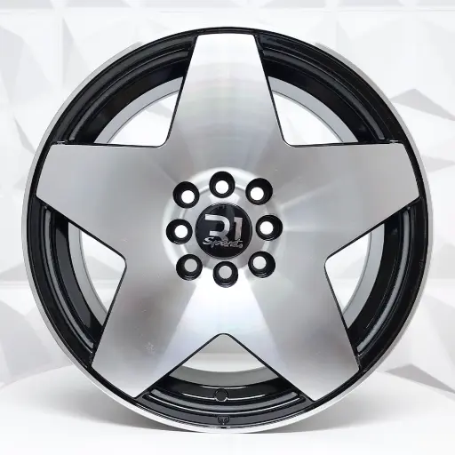 [168526] RIN 16X7 4-100/114.3 R1 SPORT RGW5132 BLACK MACHINE FACE ET35 CB73.1
